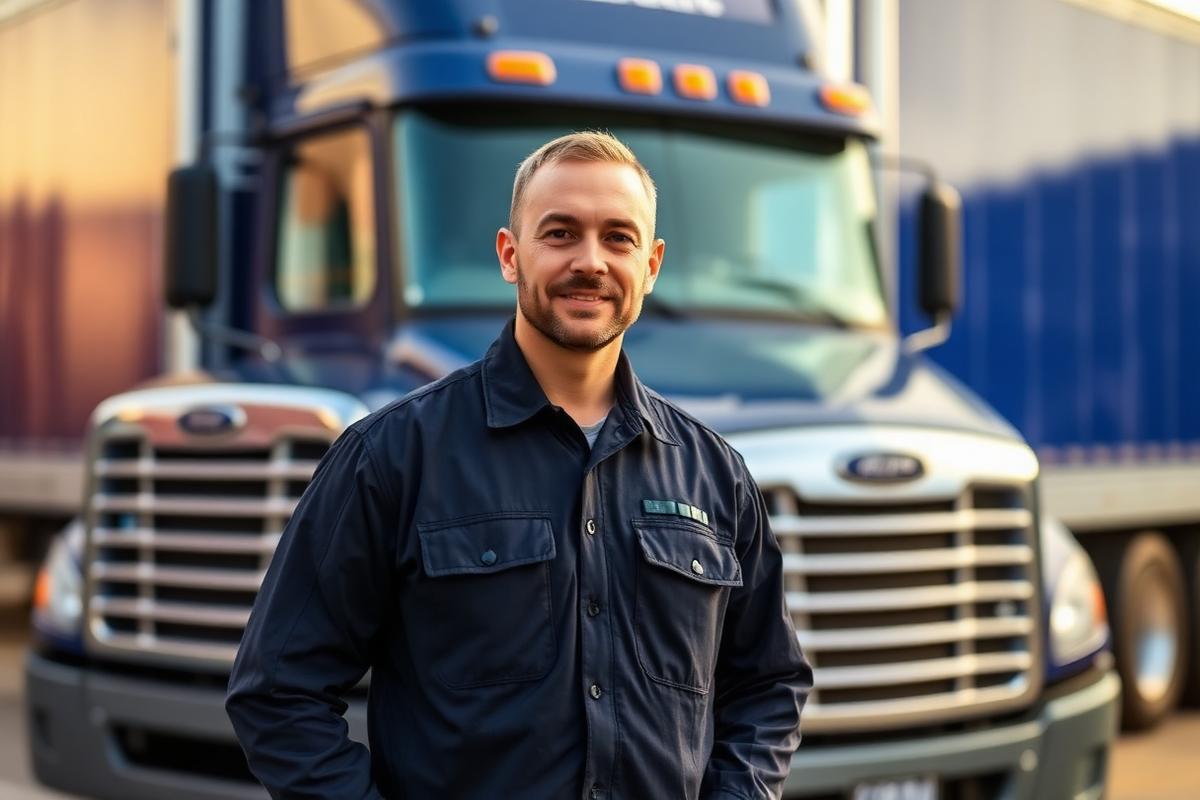 Professional truck driver